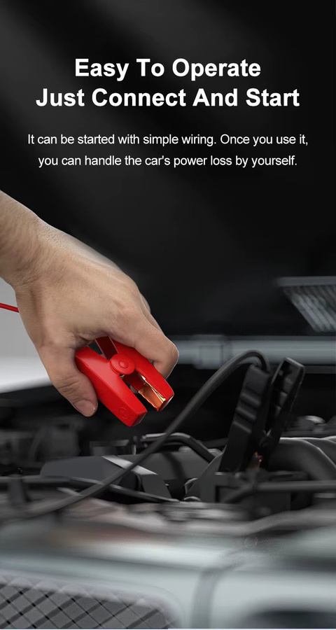 EAFC 2000A Peak Car Jump Starter und 10000 mAh tragbare Powerbank für 12 V Benzin bis 6,0 l und Diesel bis 4,0 l Fahrzeuge - Bild 6