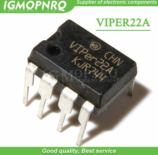 5er Set VIPer22A DIP8 integrierter Schaltkreis in Schwarz - Bild 1