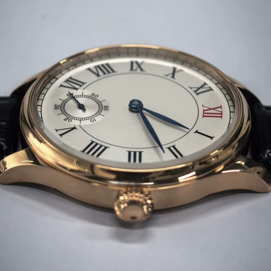 SEAKOSS Armbanduhr, mechanisch, Handaufzug, 44 mm, Leder, Herren - Bild 4