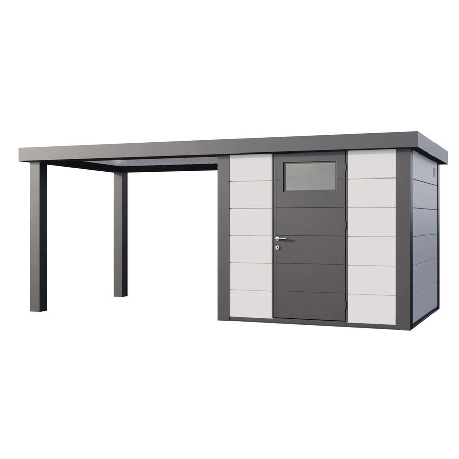 Telluria Gerätehaus Classico Weiß B/H/T: 542 x 219 x 258 cm - Bild 2