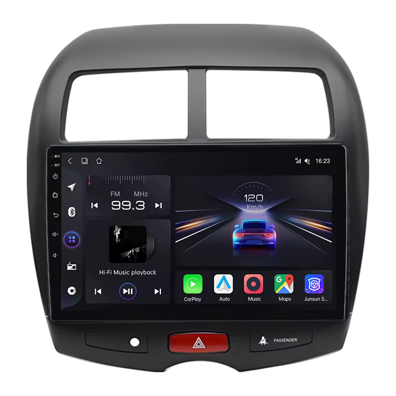 Junsun Radio Voz AI für Mitsubishi ASX 1 (2010-2016) mit kabellosem CarPlay, Android Auto, Bluetooth, DAB+, GPS und RDS in Schwarz - Bild 5