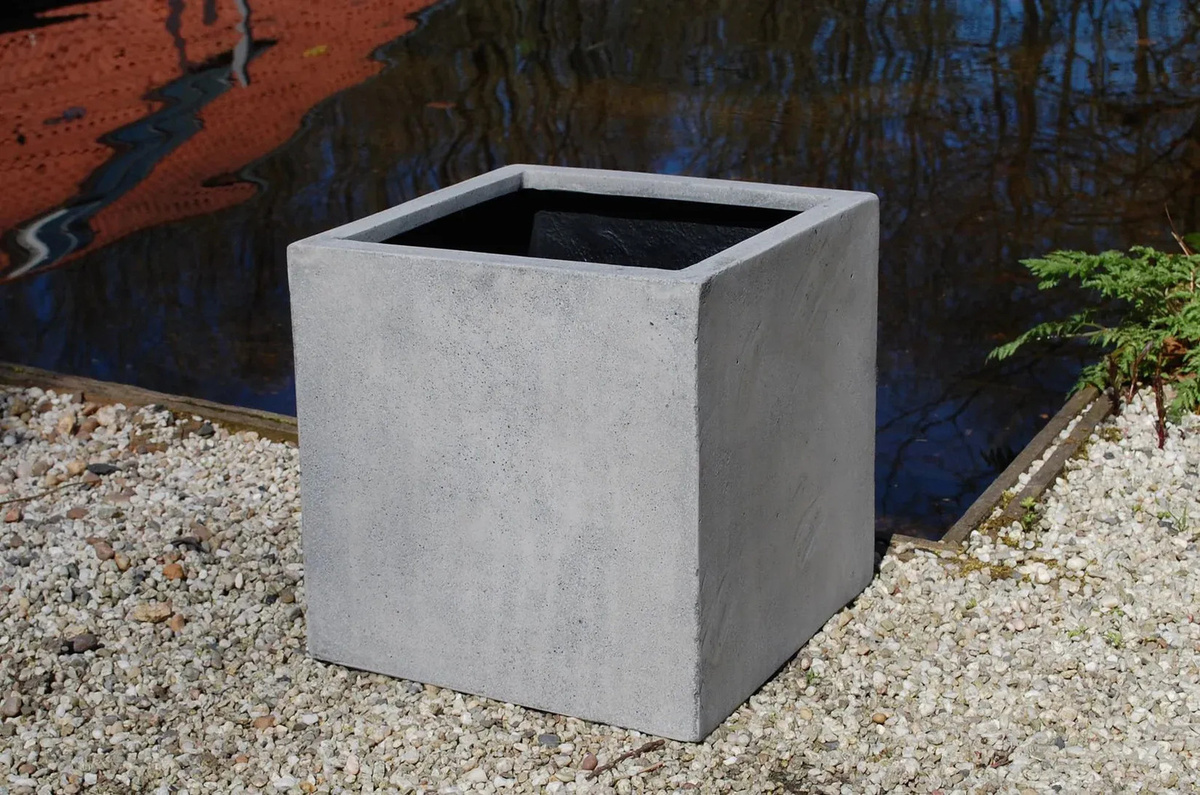 Pflanzkübel Aplanta in Grau im Beton-Design, B/T/H: 30 x 30 x 30 cm - Bild 4