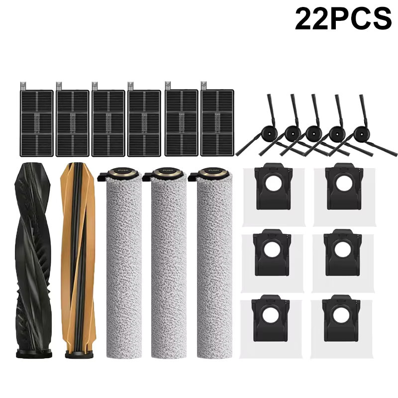 Dreame Zubehör-Set für X50 Pro Ultra Aqua 10 Ultra Roller Complete RLH31CE mit Hauptbürste, Seitenbürste und Hepa-Filter in Multicolour - Bild 3
