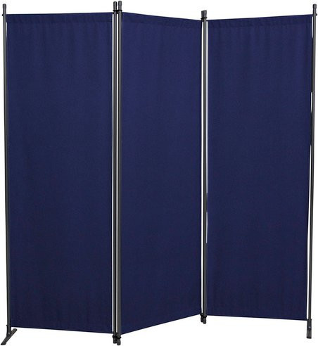 Sichtschutz Paravent von ANGERER FREIZEITMÖBEL aus Stahl und Polyethylen in Blau, H x B: 165 x 165 cm - Bild 1