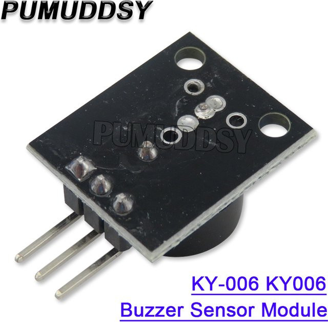 10 Stück KY-006 passives Summer-Sensormodul in Schwarz von PUMUDDSY - Bild 1