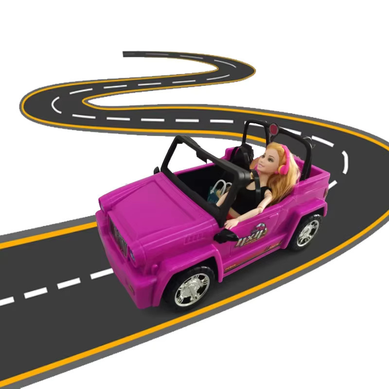 KIEKA Modisches Puppenfahrzeug SUV Reise-Jeep, Rosa / Pink, ab 3 Jahre - Bild 3