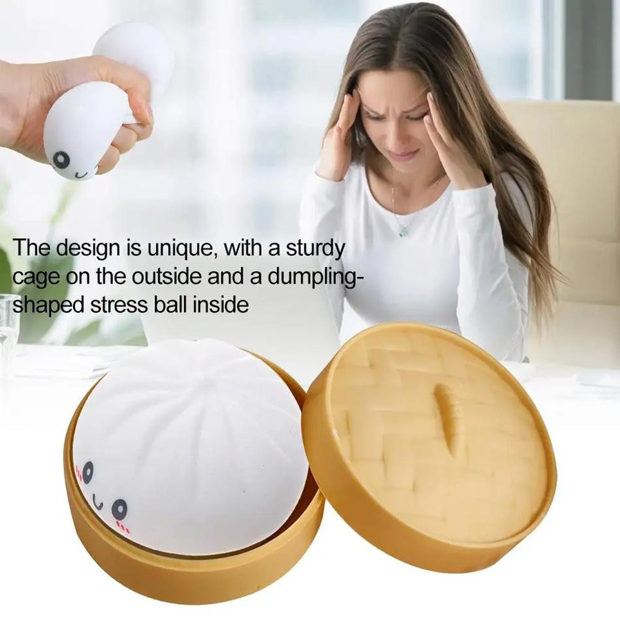 Yiran toy 1 Bunte Teigtaschen Cha siu bao Quetschbälle Stressbälle - Bild 2