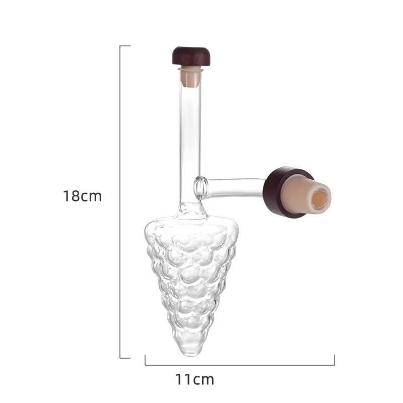 JUSTINLAU Weinbelüfter und Ausgießer aus Borosilikatglas, transparent, 18 ml - Bild 3