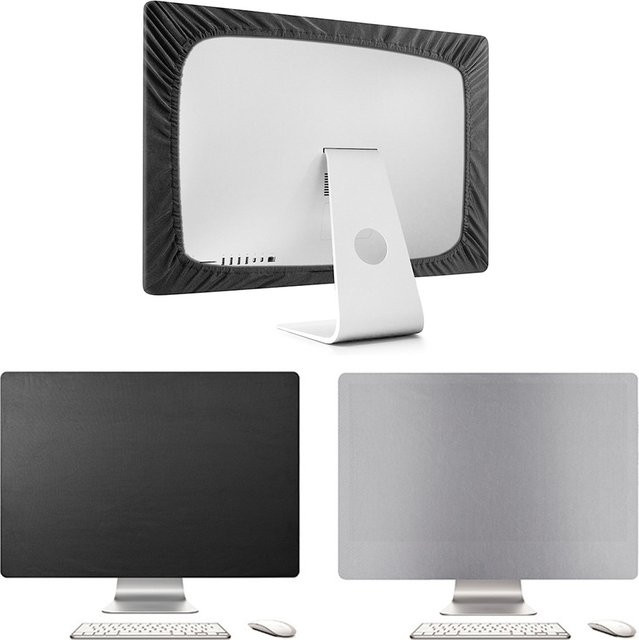 Staubschutzabdeckung für 27 Zoll Monitore und iMac, flexible Polyester-Monitorabdeckung in Schwarz - Bild 1