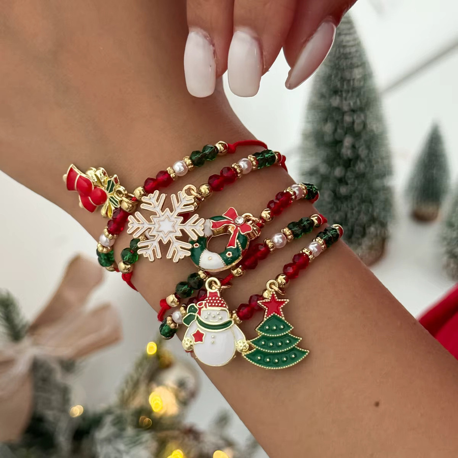 SHIXIN Schmuck-Set, Armband, Halskette, Kristall, Perle, Damen, Bunt - Bild 2