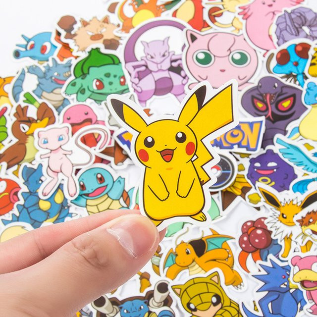 TAKARA TOMY Pokémon Pikachu Gengar Aufkleber, Bunt / Mehrfarbig - Bild 1
