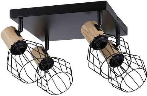Paulmann Lanka 66769 Wandstrahler E14 in Schwarz und Holz im skandinavischen Design - Bild 1