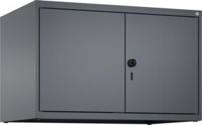 C+P Aufsatzschrank Classic PLUS mit 2 Abteilen und Sicherheits-Drehriegel, Anthrazit/Grau, B/H/T: 80 x 50 x 50 cm - Bild 1