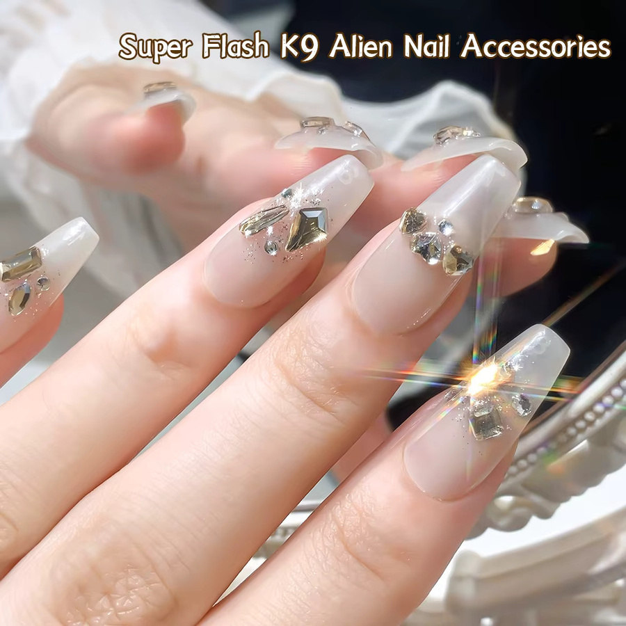 KANIU Nail Art Stick-On Rhinestones, Glänzend - Bild 2
