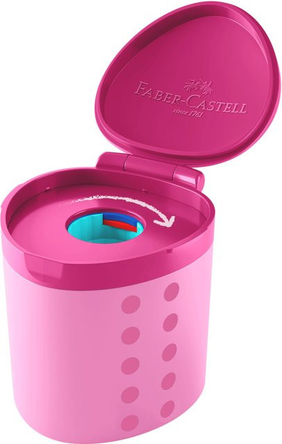 Faber Castell Spitzdose Grippy in Rosa - Bild 1