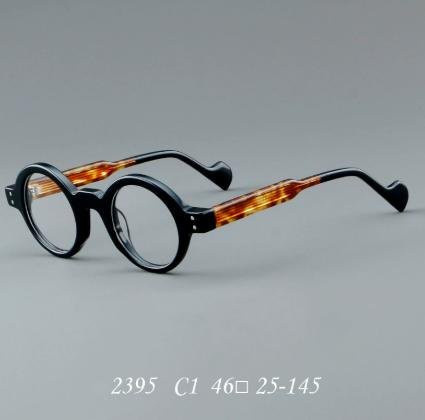 Bai Fen Bai Electronic 3C Korrekturbrille, Acetat, Rund, Unisex, grau, schwarz - Bild 1