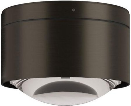 Top Light Puk! 120 One Avantgarde Deckenleuchte in Schwarz mit Holz und klarem Glas - Bild 1