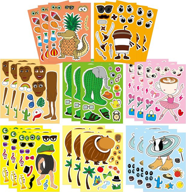 Rspctou Italienische Brainrot Puzzle-Aufkleber, Bunt / Mehrfarbig - Bild 1