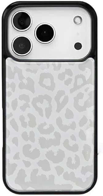 AIR PLUS Handyhülle mit Leopardenmuster für iPhone 11 bis iPhone 17 Pro Max in Silber - Bild 1