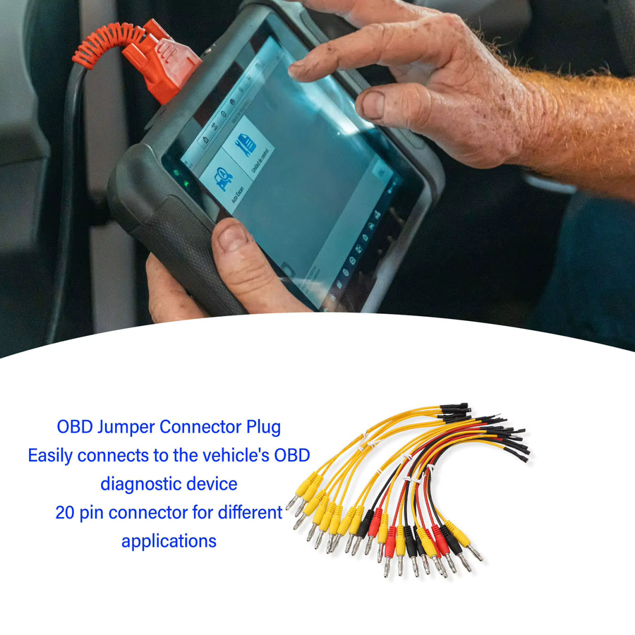 20er Set Universal OBD Jumper Stecker 20 Pin Diagnose Kabel Set in Mehrfarbig für die Fahrzeugdiagnose - Bild 3
