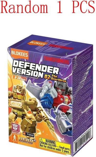 Blokees Transformers Defender Version Vol.4 Blind Box, Bastelspielzeug, Sammlermodell - Bild 1