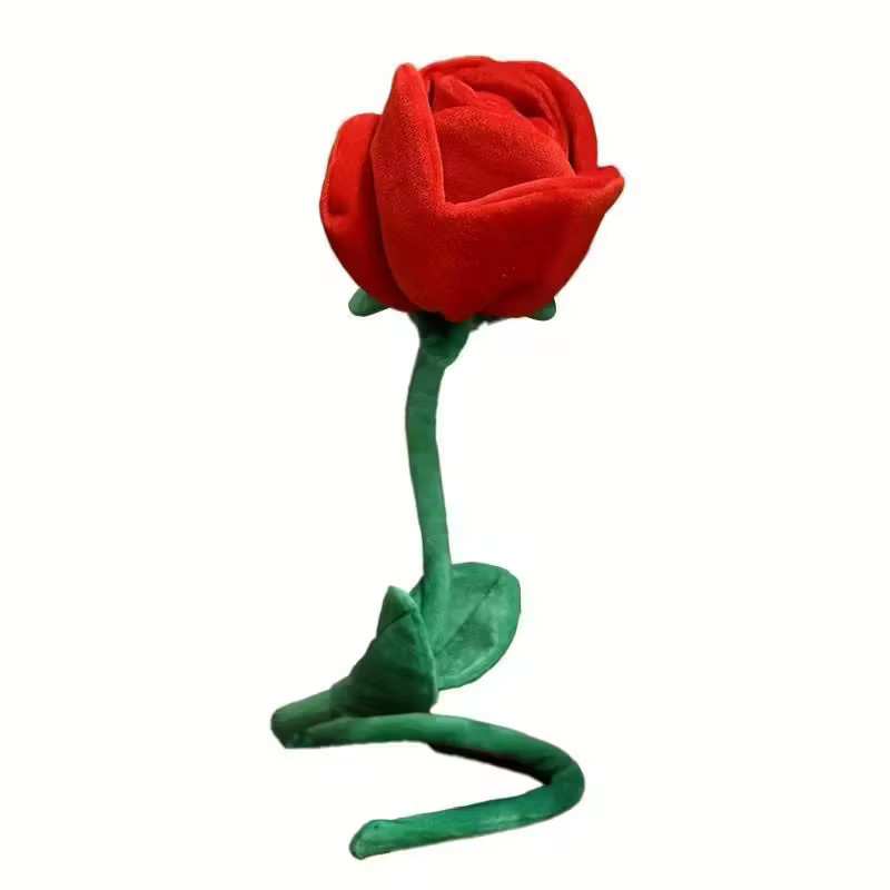 Roter künstlicher Rosenstrauß aus Stoff für deine Heimdekoration, Höhe: 85,09 cm - Bild 4