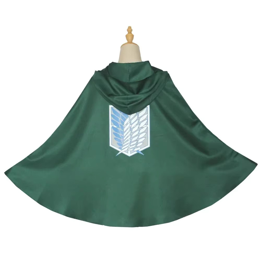 HHYRCOS Attack on Titan Cosplay Kostüm, Grüner Umhang, Unisex - Bild 2