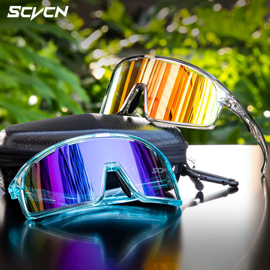 Scvcn Sonnenbrille Herren, Vollrand, Kunststoff, UV400 - Bild 2