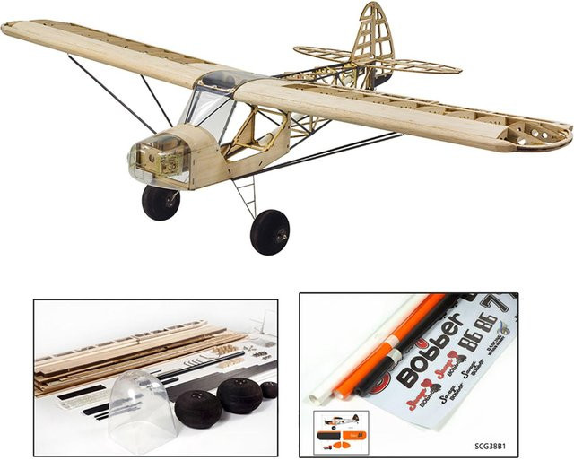 Dancing Wings Hobby S38 Savage Bobber, Fernbedienung Flugzeug KIT, schwarz - Bild 1