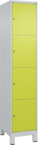 C+P Schließfachschrank Classic PLUS mit Füßen, 1 Abteil, Viridingrün, H x B x T: 195 x 40 x 50 cm - Bild 1
