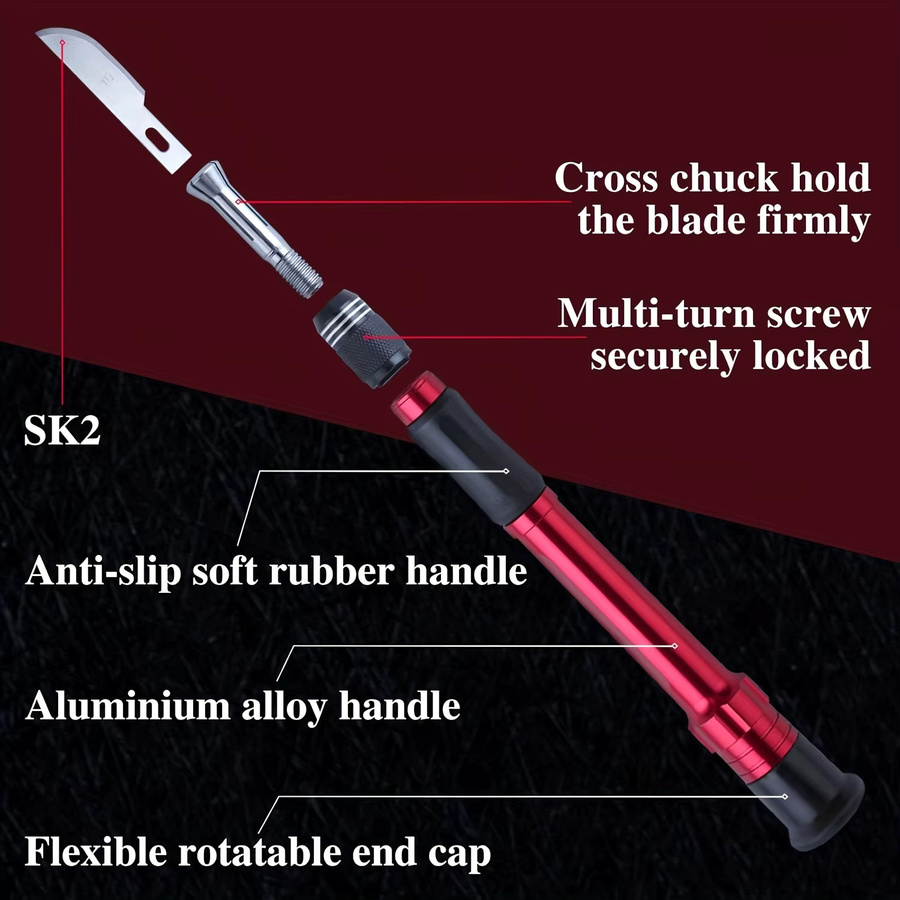 Exacto 29-teiliges Präzisions-Messerset aus Metall für Modellbau, Kunst und Handwerk - Bild 3