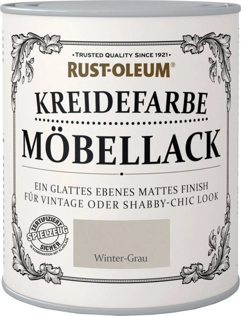 Rust-Oleum Kreidefarbe Möbellack Wintergrau Matt 0,75 l - Bild 1