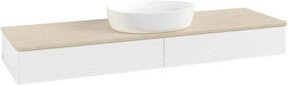 V&B Waschtischunterschrank Antao mit Frontstruktur in Weiß, B/T: 160 x 50 cm - Bild 1