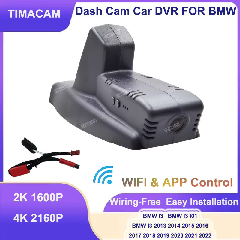 TIMACAM 4K UHD DashCam für BMW I3, DashCam vorne und hinten, Schwarz - Bild 4