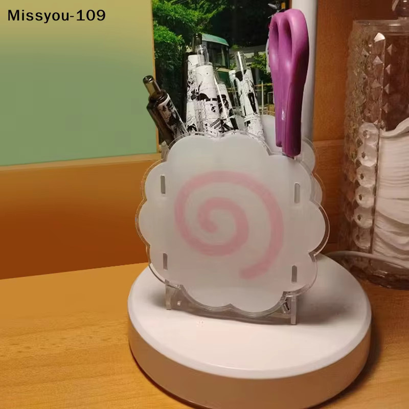 Transparenter Stifthalter in Wolkenform aus Acryl mit Spiraldesign für deinen Schreibtisch - Bild 3