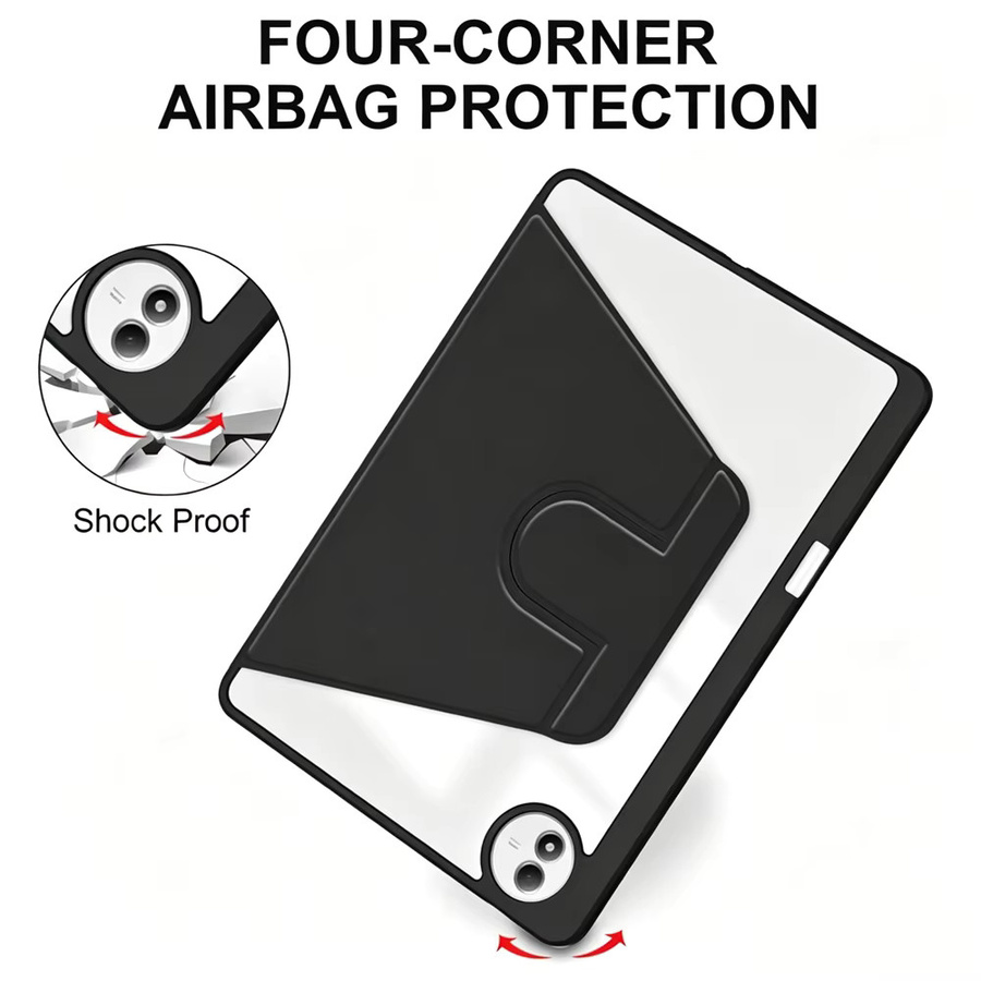 Smart Case für Vivo Pad6 Pro 13,2 Zoll 2026 PA2671, drehbares Acryl-Tablet-Cover mit Stifthalter, Schwarz - Bild 5
