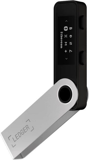 Ledger Nano S Plus Hardware-Wallet in Mattschwarz mit USB-C Anschluss - Bild 1