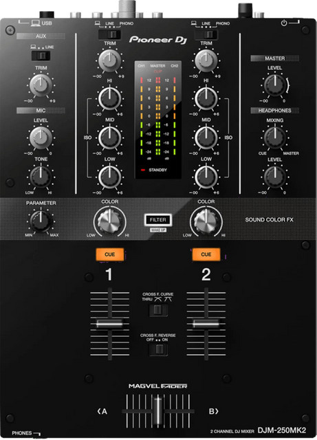 Pioneer DJM-250MK2 DJ-Mixer in Schwarz - Bild 1