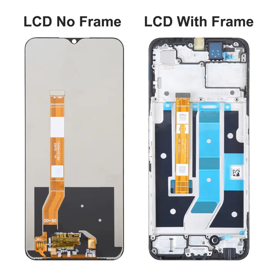 LCD Display Touchscreen Digitizer Montage mit Rahmen für OPPO A78 5G CPH2483 CPH2495 und OPPO A78 4G CPH2565 in Schwarz - Bild 4