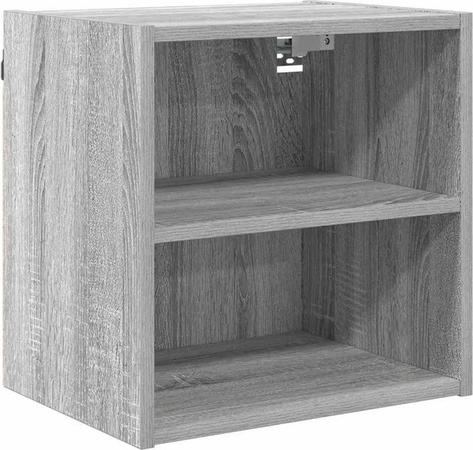 vidaXL Hängeschrank Riga Küchenschrank in Grau Sonoma, Wandmontage mit Scharniertüren, B/T/H: 40 x 29,5 x 40 cm