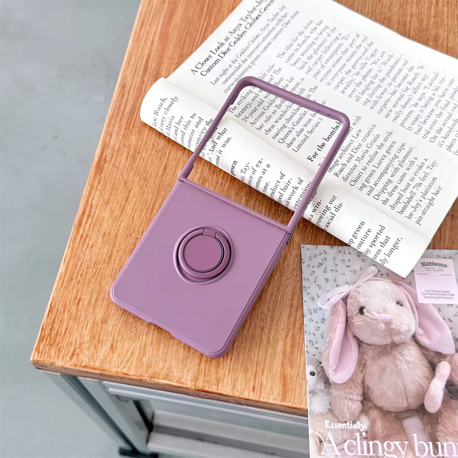 szHAIyu Flüssigsilikon Handyhülle mit Ringhalter für Samsung Galaxy Z Flip 7 FE, Z Flip 6, Z Flip 5, Z Flip 4 und Z Flip 3 in Grün - Bild 2