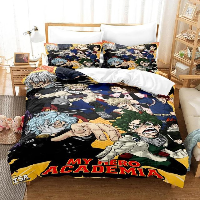 My Hero Academia Bettwäsche-Set mit Motiv aus Mikrofaser, Mehrfarbig, B/H: 135 x 200 cm - Bild 1