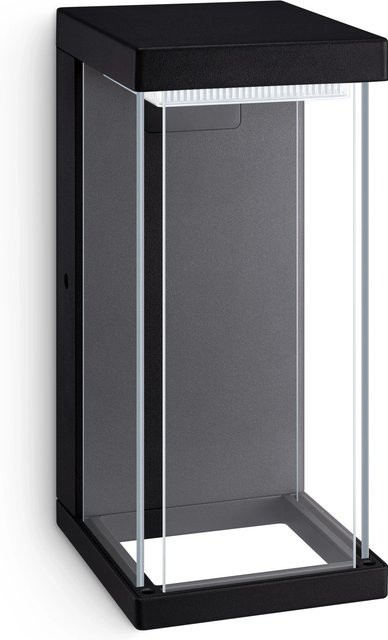 Philips Kyrie LED-Außenwandleuchte aus Aluminium in Schwarz mit 12 W und warmweißem Licht (2.700 K) - Bild 1