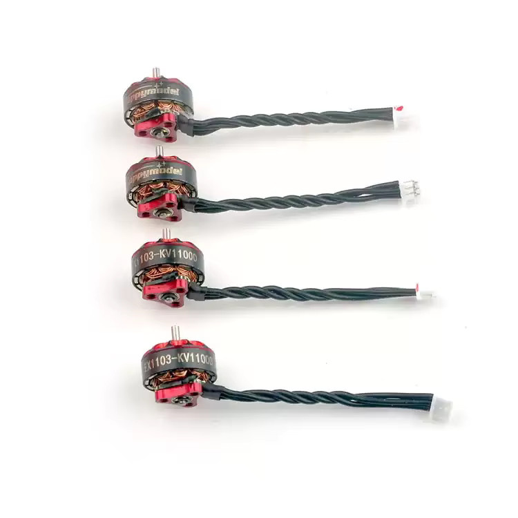 Happymodel 1103 Motor-Set 4 Stück in Rot für 1-2S Whoop und 2-3S Toothpick FPV (3-Loch 11000KV oder 4-Loch 7000/8000KV) - Bild 2