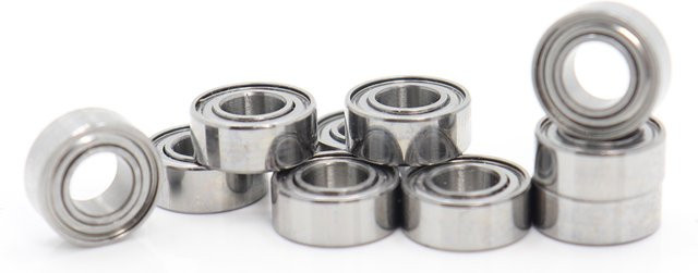 FUSHI MR105ZZ Kugellager ABEC-5 Miniatur Hochpräzise, Farbe: Silber, B/D/H: 5 x 10 x 4 mm, 10 Stück - Bild 1