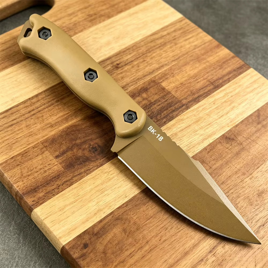 KA-BAR Outdoor-Messer mit feststehender Klinge aus Edelstahl in Gelb - Bild 4