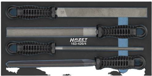 Hazet Feilen-Satz 163-426/4 in Silber, 4-teilig, Länge: 342 mm - Bild 1