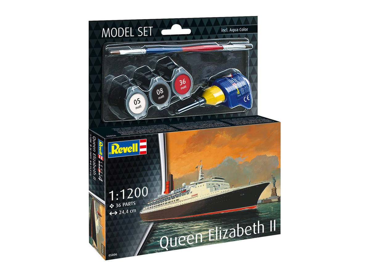 Revell Queen Elizabeth II, Model Set, 1:1200, ab 8 Jahren - Bild 3