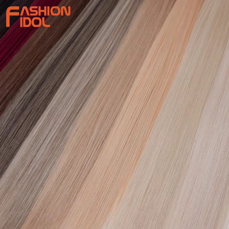 FASHION IDOL Haarverlängerungen Ombre Blonde, Synthetisch, 24 Zoll - Bild 2