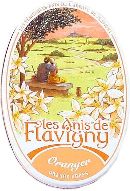 Les Anis de Flavigny Fleur d'Oranger Bonbons Orangengeschmack 50 g - Bild 1